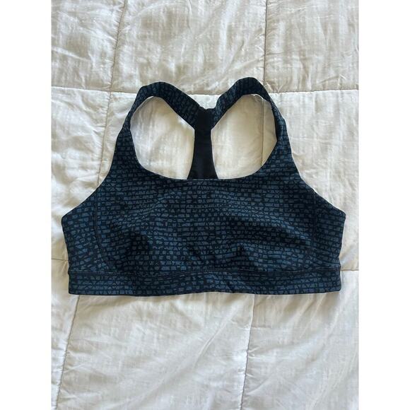 Lululemon Fast Lane Workout Bra Teal Size 10 - Picture 11 of 11